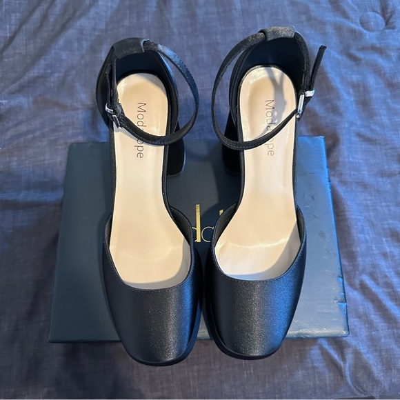 Satin Platform Heels - Picture 2 of 3